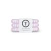 TELETIES - Spiral Hair Coils - Ponytail Holder Hair Ties for Women - Phone Cord Hair Ties - Strong Grip, No Rip, Water Resistant, No Crease Hair Tie Coils - 3 pack (Small, Rose Water Pink) view 1