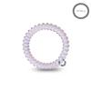 TELETIES - Spiral Hair Coils - Ponytail Holder Hair Ties for Women - Phone Cord Hair Ties - Strong Grip, No Rip, Water Resistant, No Crease Hair Tie Coils - 3 pack (Small, Rose Water Pink) view 3