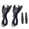 2PCS Shaver Charger for Solo Men's Rechargeable Full Body Hair Trimmer Replacement Electric Shaver Charging Cable 5V USB Charger with Cleaning Brush (2 Packs) view 1