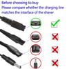 2PCS Shaver Charger for Solo Men's Rechargeable Full Body Hair Trimmer Replacement Electric Shaver Charging Cable 5V USB Charger with Cleaning Brush (2 Packs) view 2