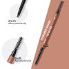 Blonde Eyebrow Pencil, Double Head Blonde Brow Pen with Brush, Auto Micro Eye Brow Makeup Pen for Hair Like Stroke, Waterproof and Longlasting, YES.EYE DO view 2