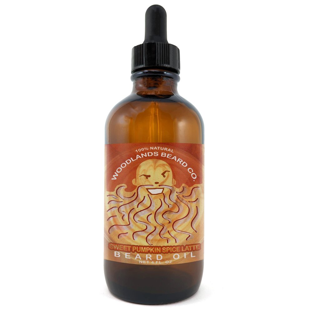 Sweet Pumpkin Spice Latte Beard Oil - A Holiday Favorite Coffee Scent (4 oz)