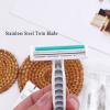 Disposable Razors in Bulk Pack of 30,Gray Bulk Razors Disposable Individually Wrapped Twin Blade Disposable Shaving Razors with Shaving Cream and Clear Cap Set for Homeless,Hotel,Charity,Travel view 3
