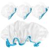 FOMIYES 4pcs Bathing Caps Elastic Shower Hats for Women Reusable Hair Covers for Shower Satin Lined Comfortable Fit for Home Beauty Salons view 1