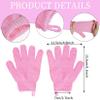 4 Pairs Bath Exfoliating Gloves Scrub, Double Sided Bath Mitts Scrubs for Shower, Exfoliating Shower Mitt Body Scrubber Glove, Bathing Accessories for Bath, Spa, MassageYellow, Red, Pink, Light Blue view 2