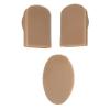 3D Educational Simulation Display Props Kit Include 1 X Nose and Mouth Model and 1 X Pair of Ear Model for Piercing Suture Practice (Silicone Material) (Dark Skin Color) view 2