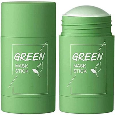 Beauty Nation Green Tea Purifying Clay Stick Mask, And Deep Cleansing Oil Control And Anti-Acne Solid And Fine, Exfoliating Mask 40g