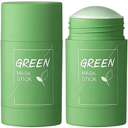 Beauty Nation Green Tea Purifying Clay Stick Mask, And Deep Cleansing Oil Control And Anti-Acne Solid And Fine, Exfoliating Mask 40g