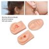 Pongnas 3D Educational Simulation Display Props Kit Include 1 X Nose and Mouth Model and 1 X Pair of Ear Model for Piercing Suture Practice (Silicone Material) (Light Skin Color) view 4