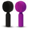 2 PC Silicone Facial Cleansing Brush 2 in 1 Facial Scrubber Manual Exfoliating Facial Brush Face Cleanser Face Exfoliator Ultrafine Bristles for Sensitive Skin Easy to Clean Lather Well(Black&Purple) view 1