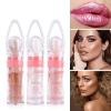 2 Pack Glitter Powder Highlighter Makeup, Body Brightens the Natural Three-Dimensional Face Blusher Patting Powder Highlighter. (01# White moonbeam) view 4