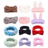 12 Pack Spa Headband Bow Hair Band Microfiber Bowtie Elastic Makeup Headband, Lovely Bunny Ears Facial Makeup Headband Women Face Wash Headband Adjustable Skincare Headbands Soft Flannel Towel Head Wraps for Shower Washing Face Girls (Assorted) view 1