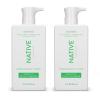 Native Sensitive Face Wash, Spa Day Every Day Facial Cleanser (2 Pack) | Daily Face Cleaner with Aloe and Vitamin B3, Unscented, 12 fl oz view 1