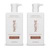 Native Moisturizing Face Wash, Spa Day Every Day Facial Cleanser (2 Pack) | Daily Face Cleaner for Radiant and Bright Skin, Coconut & Vanilla, 12 fl oz view 1