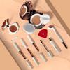 CoralBeau Makeup Kit for Teens - All in One Shell Makeup Kit with Compact BB Cream Powder, Eyeshadow Palette with Brown Shades, Eye Shadow Brush, Mascara, 3 Lipsticks, Necklace - Make Up Gift Set Box view 2