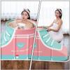 Cabilock Shoe Shape Folding Bath Tub Portable Soaking Tub for Home Use Easy to Store Includes Support Rod and Drain Valve for Relaxation and Stress Relief view 2