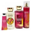 Bath and Body Bahamas Passionfruit & Banana Flower Gift Set Bag - Fragrance Mist - Body Lotion - Shower Gel and Hand Cream Arranged Inside a Decorative Gift Bag view 2