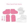 Paraffin Hand and Foot Gloves, Wax Liners for Hands and Feet, Pink Paraffin Flannel, Disposable Keep Warm Gloves, Wax Mitts, Foot Set view 2