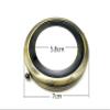 3dancraftit Round Personalized DIY Blank Portable Pocket Compact Photo Mirror Frame Double Sided Travel Makeup 2 3/4" / 7cm Anti Bronze AC58 view 2