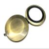 3dancraftit Round Personalized DIY Blank Portable Pocket Compact Photo Mirror Frame Double Sided Travel Makeup 2 3/4" / 7cm Anti Bronze AC58 view 4