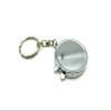 3dancraftit Round Personalized DIY Blank Portable Pocket Compact Photo Mirror Frame Double Sided Travel Makeup Mirror with Keyring Nickel 1 7/16" / 3.6cm AC102 view 1