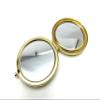3dancraftit Round Personalized DIY Blank Portable Pocket Compact Photo Mirror Frame Double Sided Travel Makeup 2 3/4" / 7cm Golden AC92 view 3