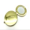 3dancraftit Round Personalized DIY Blank Portable Pocket Compact Photo Mirror Frame Double Sided Travel Makeup 2 3/4" / 7cm Golden AC92 view 4
