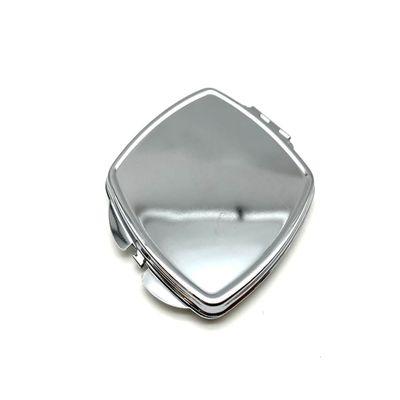 3dancraftit Personalized DIY Blank Portable Pocket Compact Photo Mirror Frame Double Sided Travel Makeup Mirror Nickel 2 5/8" / 6.6cm E16