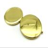3dancraftit Round Personalized DIY Blank Portable Pocket Compact Photo Mirror Frame Double Sided Travel Makeup 2 3/4" / 7cm Golden AT75 view 4
