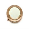 3dancraftit Round Personalized DIY Blank Portable Pocket Compact Photo Mirror Frame Double Sided Travel Makeup 2 3/4" / 7cm Rose Gold T27 view 1