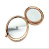 3dancraftit Round Personalized DIY Blank Portable Pocket Compact Photo Mirror Frame Double Sided Travel Makeup 2 3/4" / 7cm Rose Gold T27 view 3