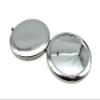 3dancraftit Round Personalized DIY Blank Portable Pocket Compact Photo Mirror Frame Double Sided Travel Makeup 2 3/4" / 7cm Nickel AC128 view 4