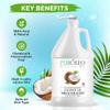 PUROLEO Fractionated Coconut Oil 128 Fl Oz/3784 ML (Packed In Canada) 100% Natural and odorless Moisturizer & Carrier Oil l Hair Skin Body, Aromatherapy, Massage, Makeup Remover view 2