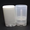 10 PCS plastic empty 15g / 0.5 oz travel size Clear oval shaped lip balm tube deodorant containers 15ml lipstick tube Twist up hair wax container view 3