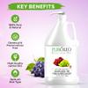 PUROLEO Grapeseed Oil 128 Fl Oz/3784 ML (Packed In Canada) 100% Pure Moisturizer Carrier Oil massage oil baby oil hair oil body oil baby oil hair care Oil for hair view 2