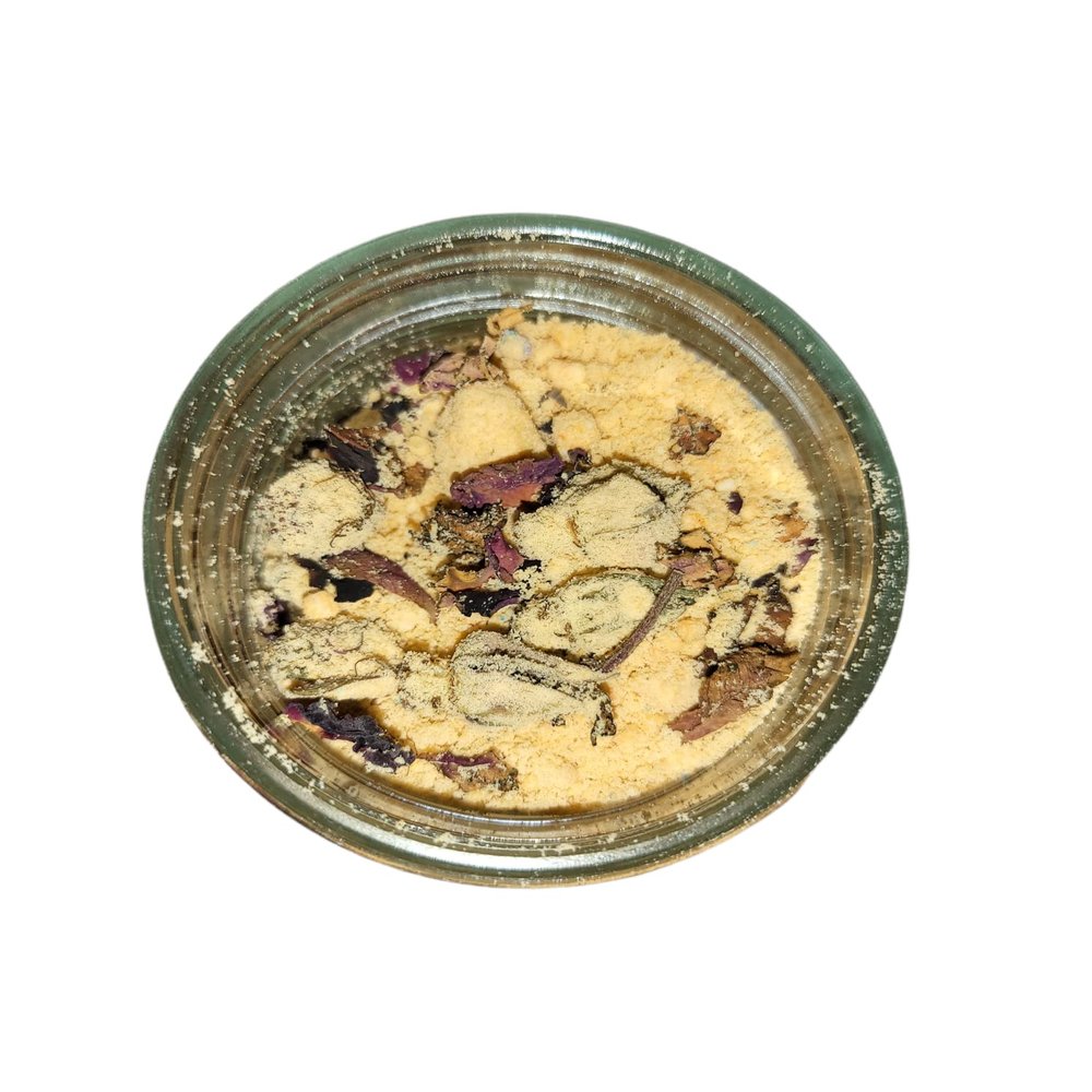 Buddah Bath Bomb Jar Eucalyptus, Lemon and Lavender and Rose Petals
