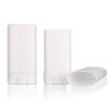 10 PCS plastic empty 15g / 0.5 oz travel size white oval shaped lip balm tube deodorant containers 15ml lipstick tube Twist up hair wax container view 2