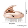 Magik 2-4 Pcs Silicone Scalp Massager Shampoo Brush Head Comb Bristle Hair Scrubber (4 Pack, 2 Rose Gold) view 2