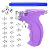 Professional Ear Piercing Gun Kit with 20 Pairs 316L Surgical Stainless Steel Gun Stud Earrings for Body Nose Lip Salon Home Use (Purple) view 1