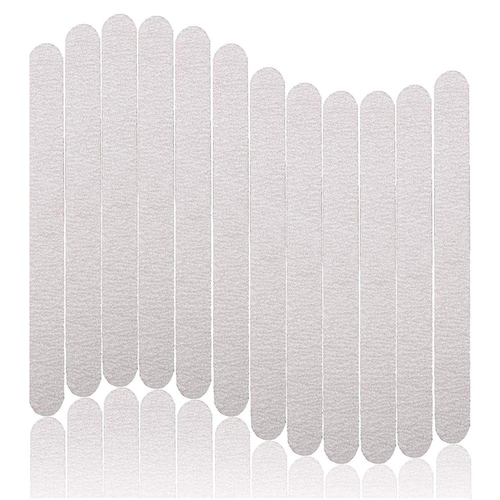 50pcs Wooden Nail Files 180/240 Grit for Natural Nail, Bending Without Breaking