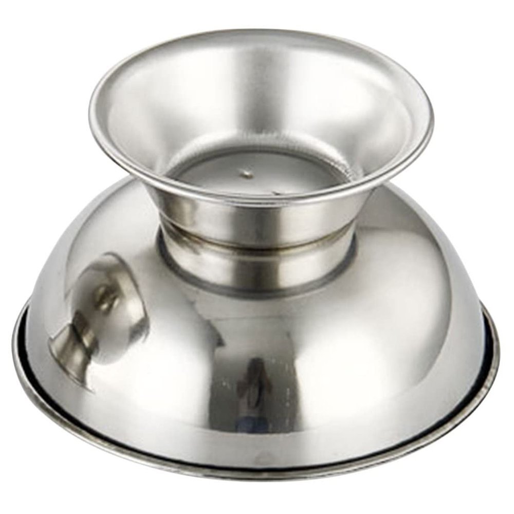 FRCOLOR Tall Beating Bowl Shaving Tool Household Shaving Cup Reusable Cup Soap Bowl Metal Shave Metal Supplies Shave s for Men