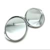 3dancraftit Round Personalized DIY Blank Portable Pocket Compact Photo Mirror Frame Double Sided Travel Makeup Mirror Nickel 2 1/2" / 6.2cm E15 view 3