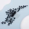 Teyglen Bride Wedding Hair Comb Black Punk Crystal Hair Pieces Hair Accessories Bridal Side Hair Combs for Women and Girls view 3