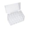 FOMIYES Makeup Organizer with 18 Slots Lipstick Storage Box Flip Lid Display Stand Acrylic Cosmetic Holder view 1