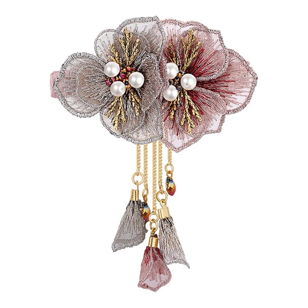 AAGAZA Shuangshenghua Series Spring Hairpin Top Clip Hair Accessories Headwear Hairpin Luxurious and Elegant Spring Clip /1876