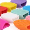 FOMIYES Silicone Makeup Brush Cleaner Handheld Tool for Effortless Cleaning of Cosmetic Brushes for Home and Travel Use view 3