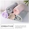 Cabilock 2pcs Thick Coral Fleece Hair Drying Wrap Towel Button Design Super Absorbent Hair Hat for Quick Drying Wet Travel Light Grey view 4