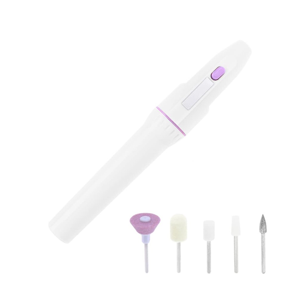 FOMIYES Grinding Polishing Tools Set Mini Nail Art Drill Electric Nail File Cuticle Bit for Salon Home Use