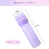 Cosywell Root Comb Applicator Bottle 6 Ounce Hair Dye Applicator Brush 3 Pack for Hair Clear Toiletry Bag Quart Size Bag 2Pcs for Women Men (M) view 3