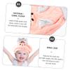 GLEAVI Portable Boys and Girls Dry Hair Bonnet Bath Hair Towel Poncho Toddler Bath Towel view 2